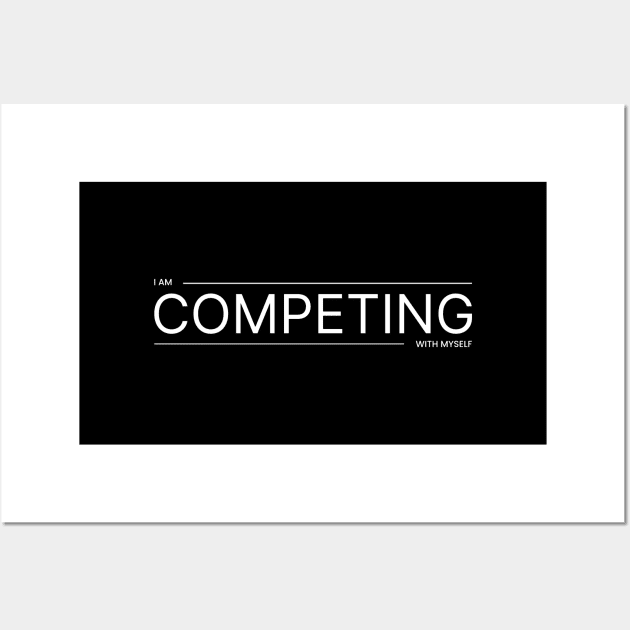 Competing with Myself (Bright) Wall Art by webstylepress